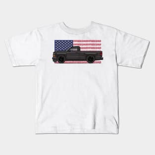 Black USA Kids T-Shirt